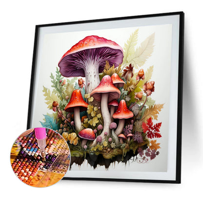 Mushroom Forest - Full Round Drill Diamond Painting 35*35CM