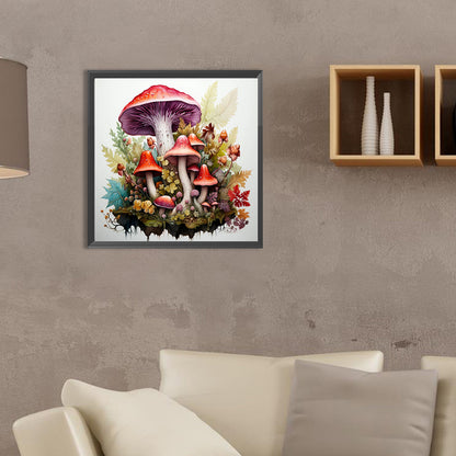 Mushroom Forest - Full Round Drill Diamond Painting 35*35CM