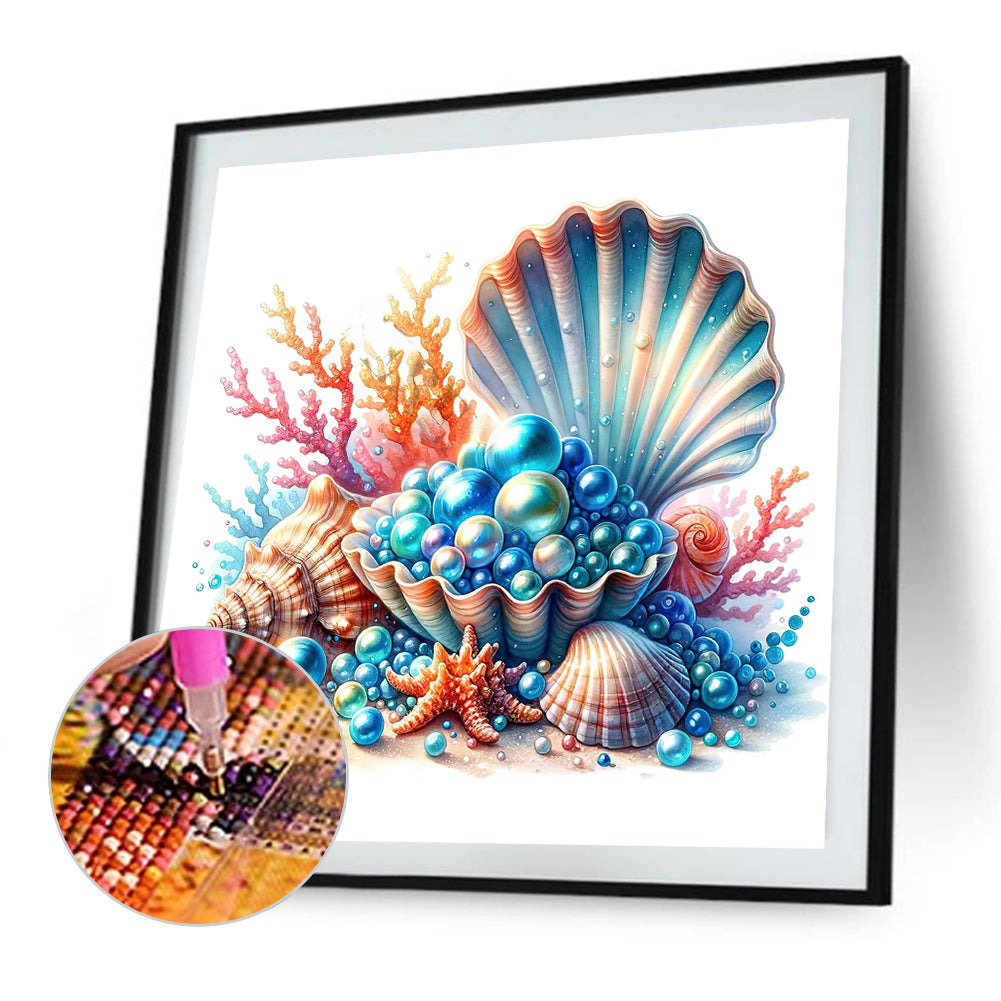 Pearl Sea Shell - Full Round Drill Diamond Painting 35*35CM