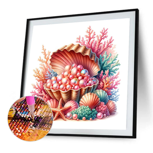 Pearl Sea Shell - Full Round Drill Diamond Painting 35*35CM