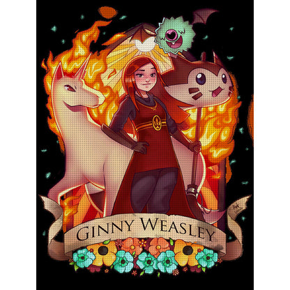 Harry Potter Ginny Weasley - 11CT Stamped Cross Stitch 50*65CM