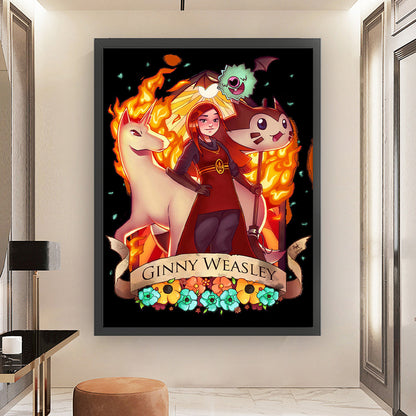 Harry Potter Ginny Weasley - 11CT Stamped Cross Stitch 50*65CM