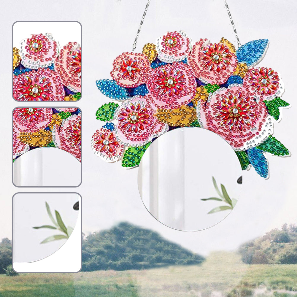 Special Shaped DIY Diamond Painting Mirror Vase Diamond Painting Makeup Mirror