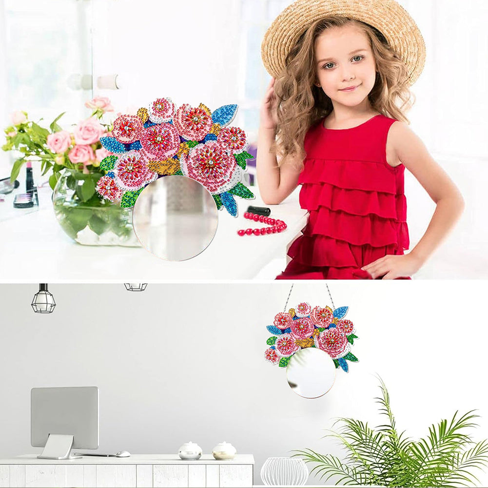 Special Shaped DIY Diamond Painting Mirror Vase Diamond Painting Makeup Mirror