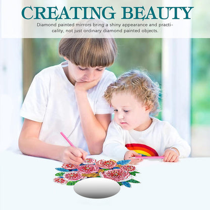 Special Shaped DIY Diamond Painting Mirror Vase Diamond Painting Makeup Mirror