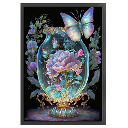 Fantasy Butterfly Vase - 11CT Stamped Cross Stitch 45*65CM