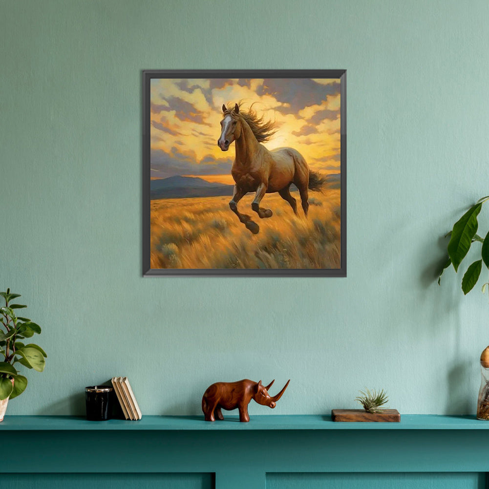 Horses - Full Round Drill Diamond Painting 30*30CM