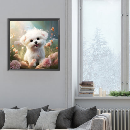 Puppy - Full Round Drill Diamond Painting 30*30CM