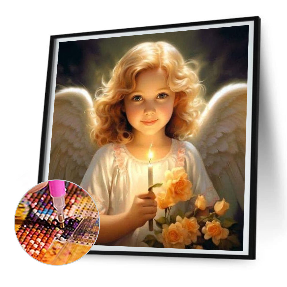 Angel - Full Round Drill Diamond Painting 30*30CM