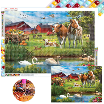 Country Farm - Full Square Drill Diamond Painting 70*50CM