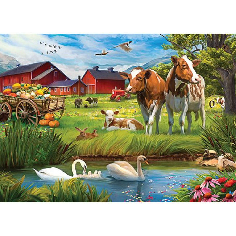 Country Farm - Full Square Drill Diamond Painting 70*50CM