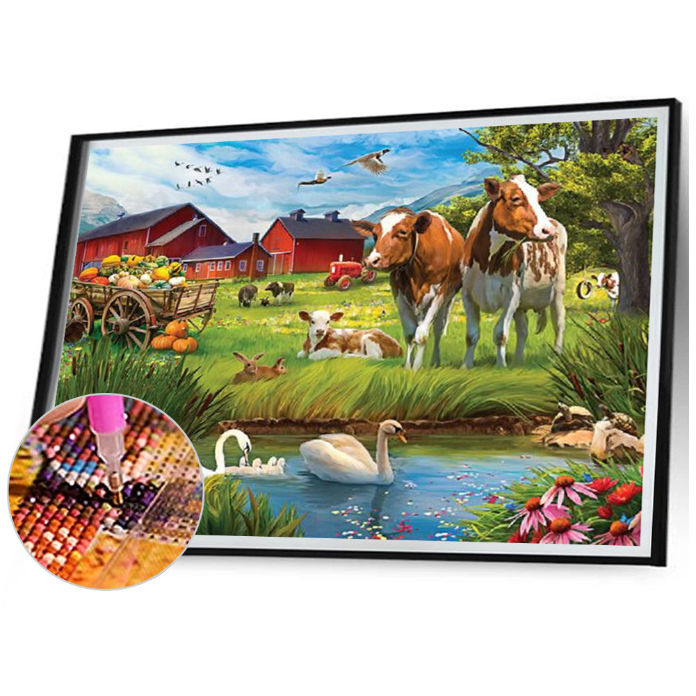 Country Farm - Full Square Drill Diamond Painting 70*50CM