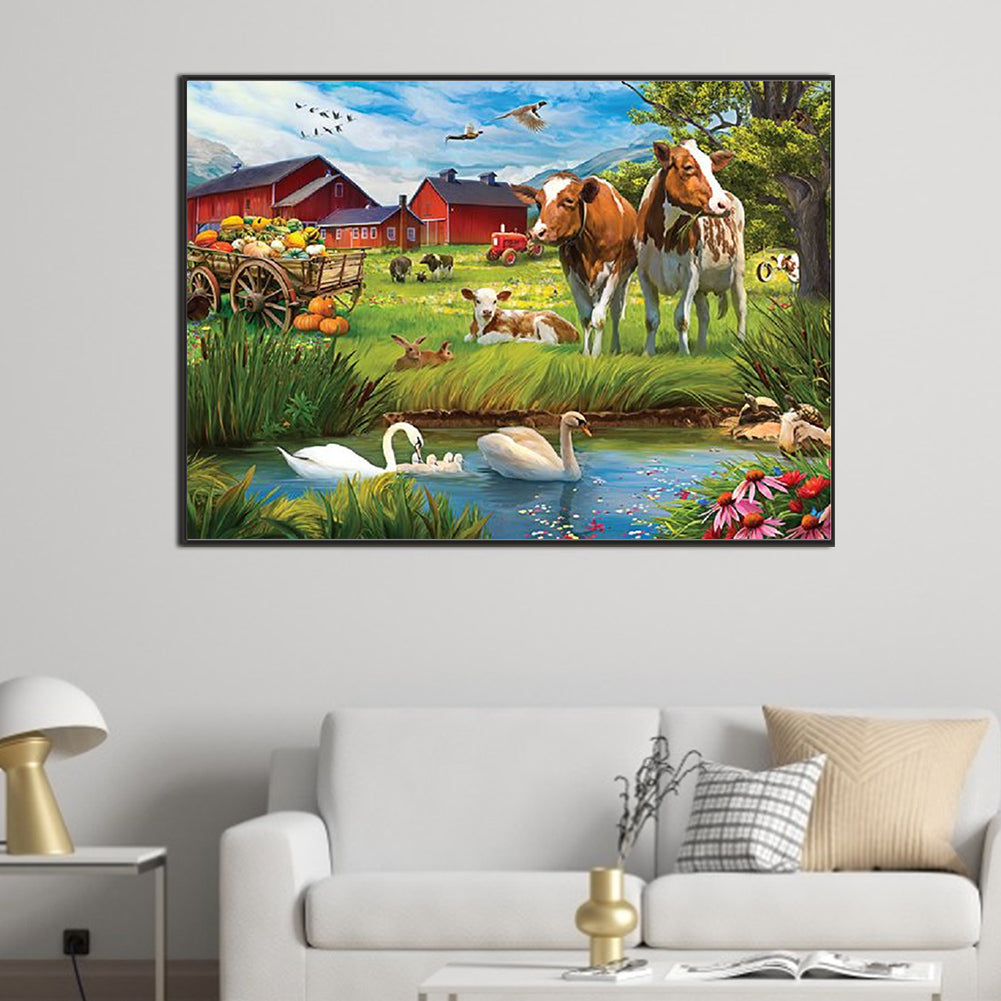 Country Farm - Full Square Drill Diamond Painting 70*50CM