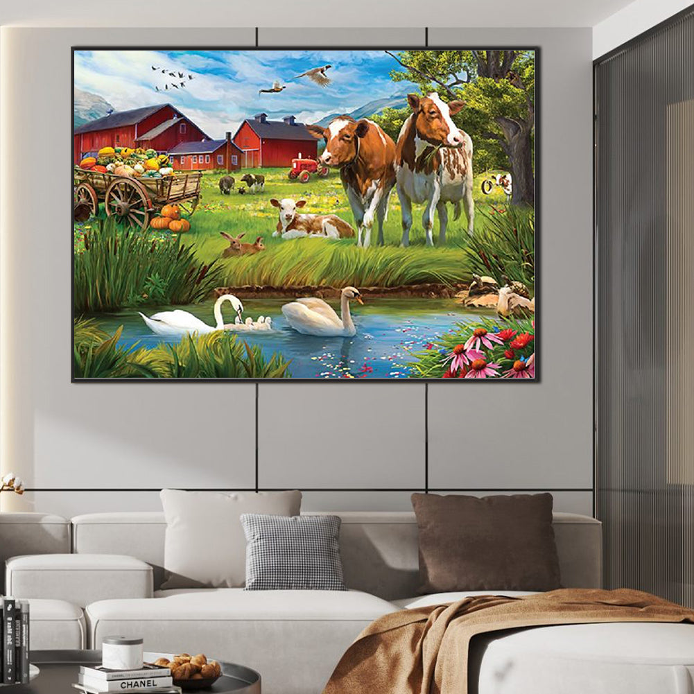 Country Farm - Full Square Drill Diamond Painting 70*50CM