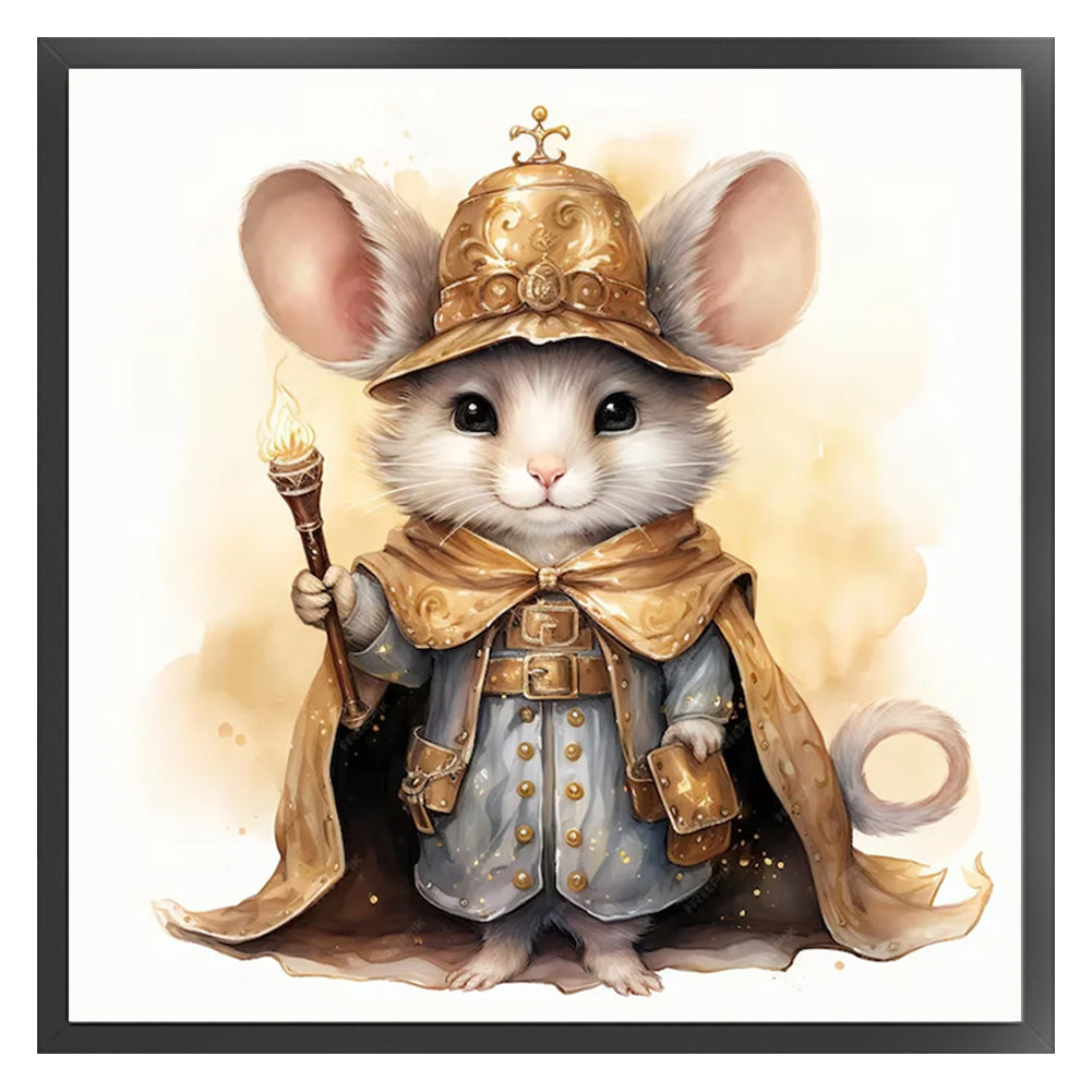 Detective Mouse - 11CT Stamped Cross Stitch 40*40CM