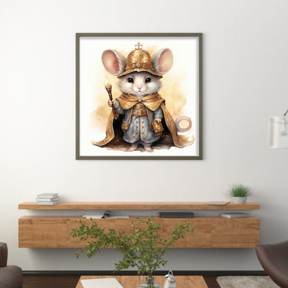 Detective Mouse - 11CT Stamped Cross Stitch 40*40CM