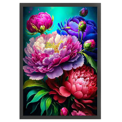 Peony - 11CT Stamped Cross Stitch 40*60CM