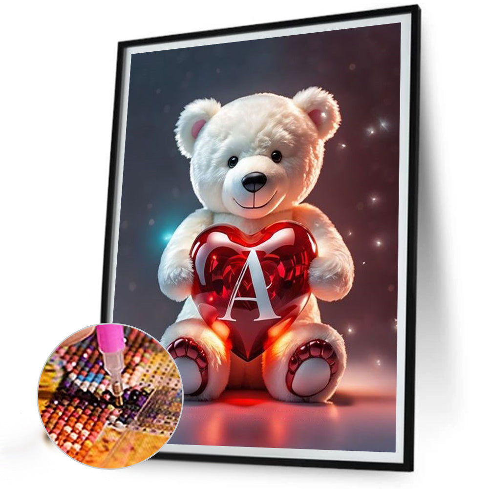 26 Letter Care Bears -A - Full Square Drill Diamond Painting 30*40CM