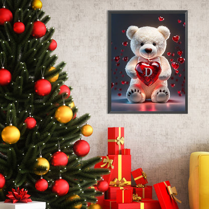 26 Letters Care Bear-D - Full Square Drill Diamond Painting 30*40CM