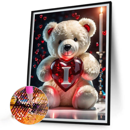 26 Letters Care Bear-I - Full Square Drill Diamond Painting 30*40CM