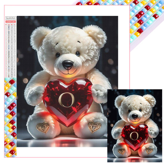 26 Letters Care Bear-O - Full Square Drill Diamond Painting 30*40CM