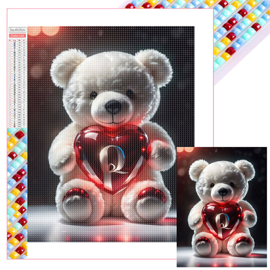 26 Letters Care Bear-Q - Full Square Drill Diamond Painting 30*40CM