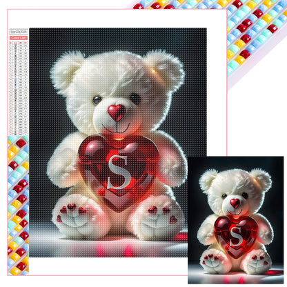 26 Letter Care Bear-S - Full Square Drill Diamond Painting 30*40CM