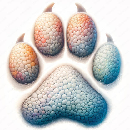 Colorful Paws - Full Round Drill Diamond Painting 30*30CM