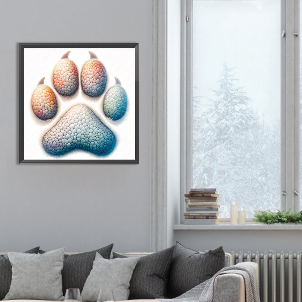 Colorful Paws - Full Round Drill Diamond Painting 30*30CM