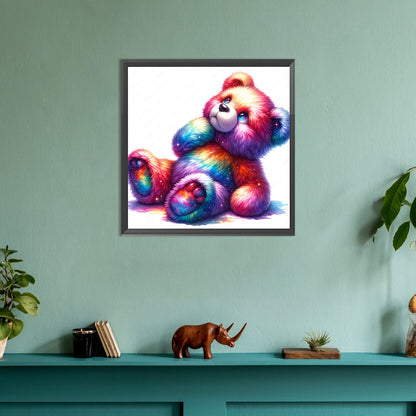 Rainbow Bear - Full Round Drill Diamond Painting 30*30CM