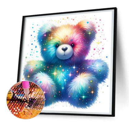 Rainbow Bear - Full Round Drill Diamond Painting 30*30CM