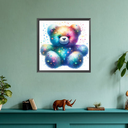 Rainbow Bear - Full Round Drill Diamond Painting 30*30CM