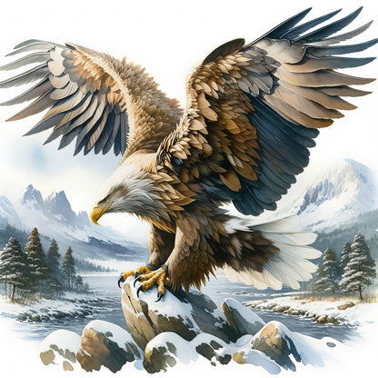 Eagle - Full Round Drill Diamond Painting 30*30CM