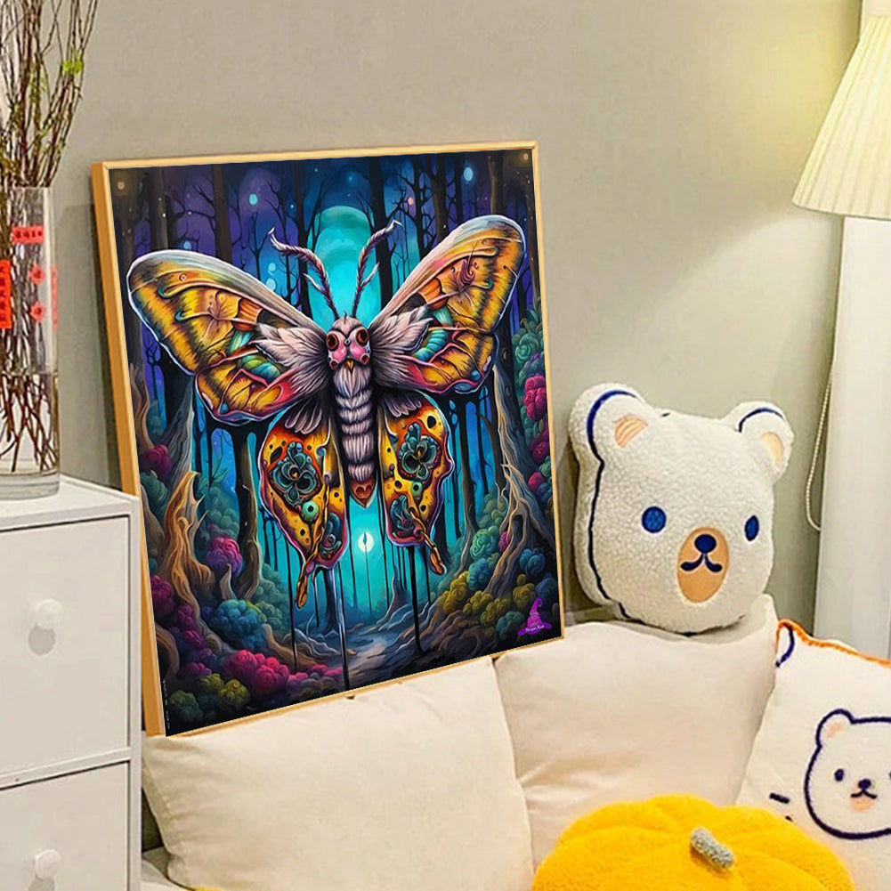 Forest Butterfly - Full Round Drill Diamond Painting 40*40CM