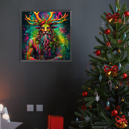 Abstract Nature Boy - Full Round Drill Diamond Painting 40*40CM