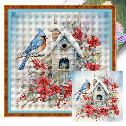 Birdie - 11CT Stamped Cross Stitch 40*40CM