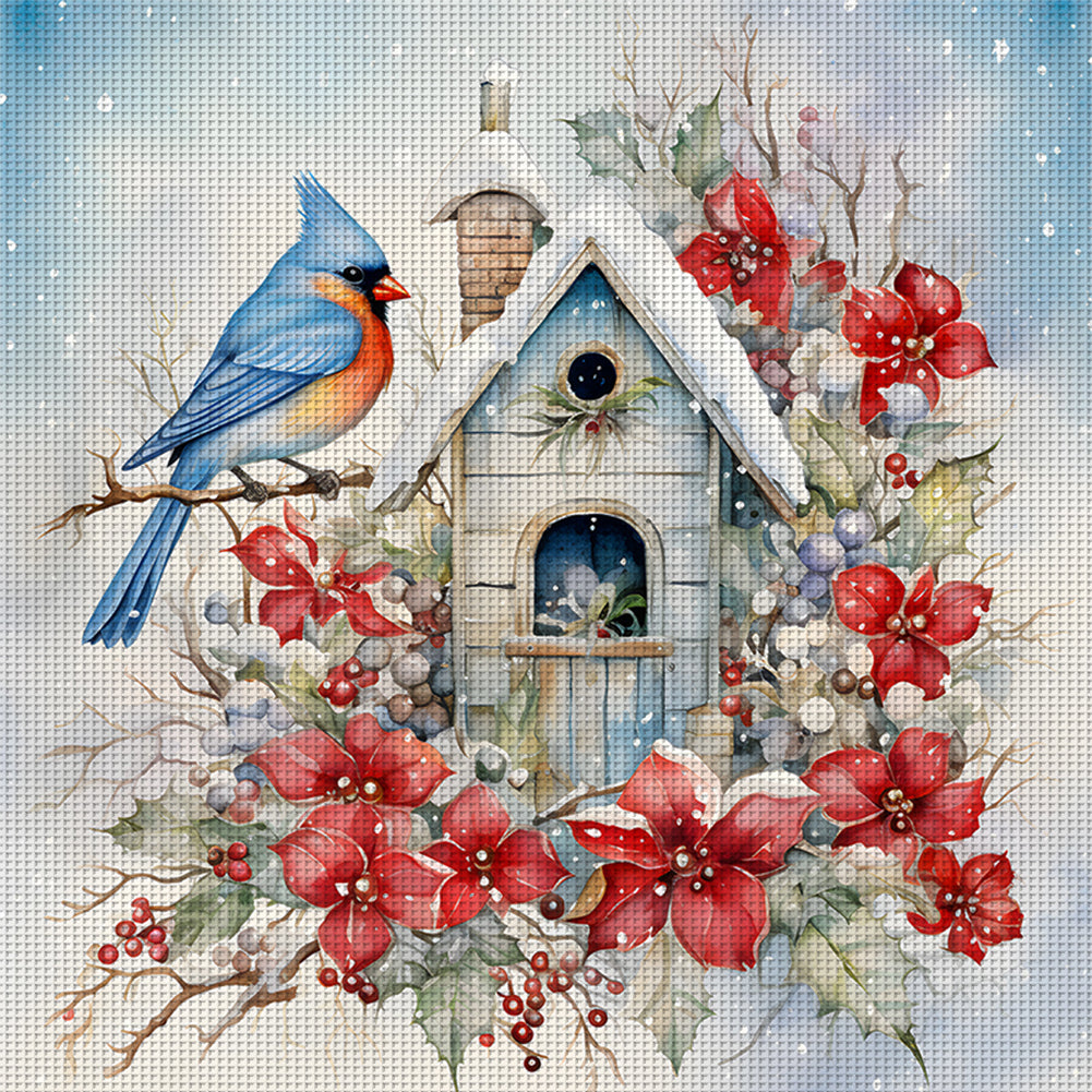 Birdie - 11CT Stamped Cross Stitch 40*40CM