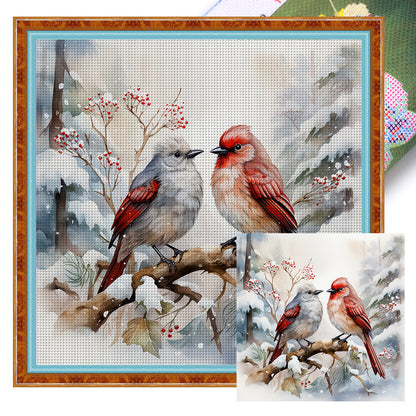 Birdie - 11CT Stamped Cross Stitch 40*40CM