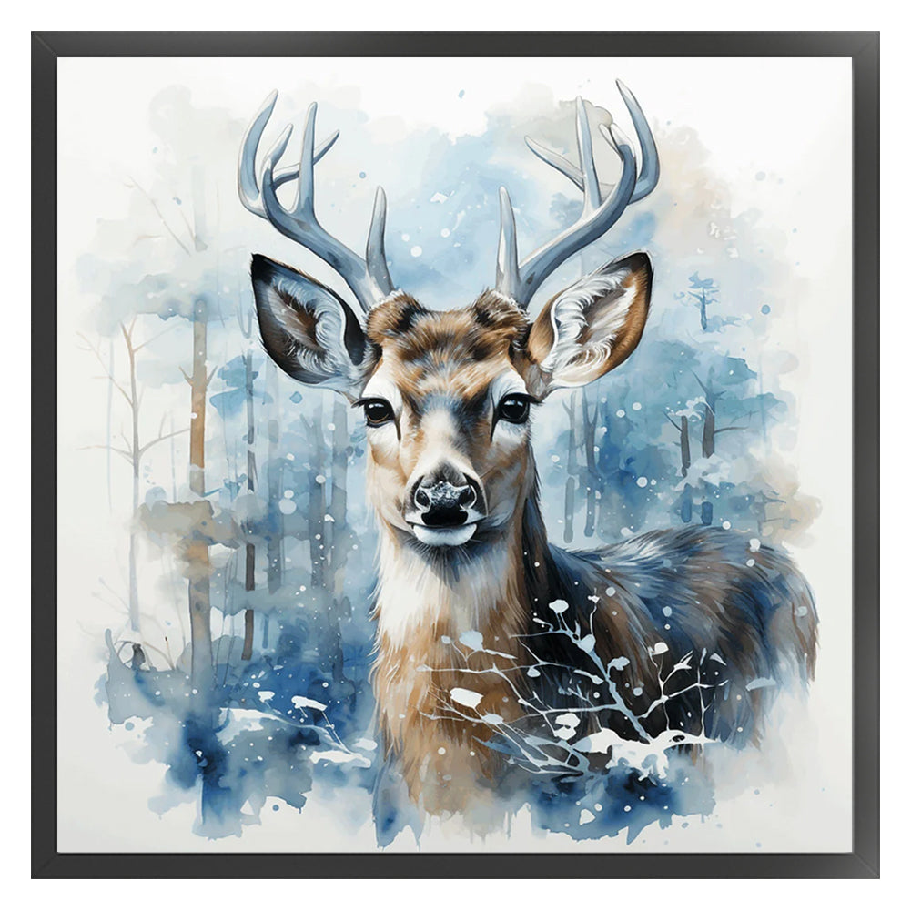 Deer - 11CT Stamped Cross Stitch 40*40CM
