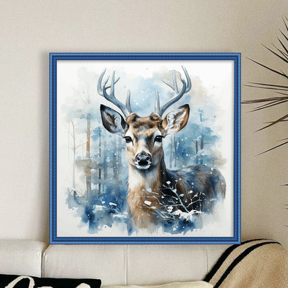 Deer - 11CT Stamped Cross Stitch 40*40CM