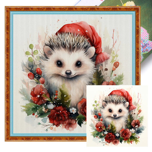 Hedgehog - 11CT Stamped Cross Stitch 40*40CM