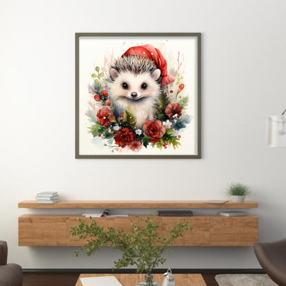 Hedgehog - 11CT Stamped Cross Stitch 40*40CM