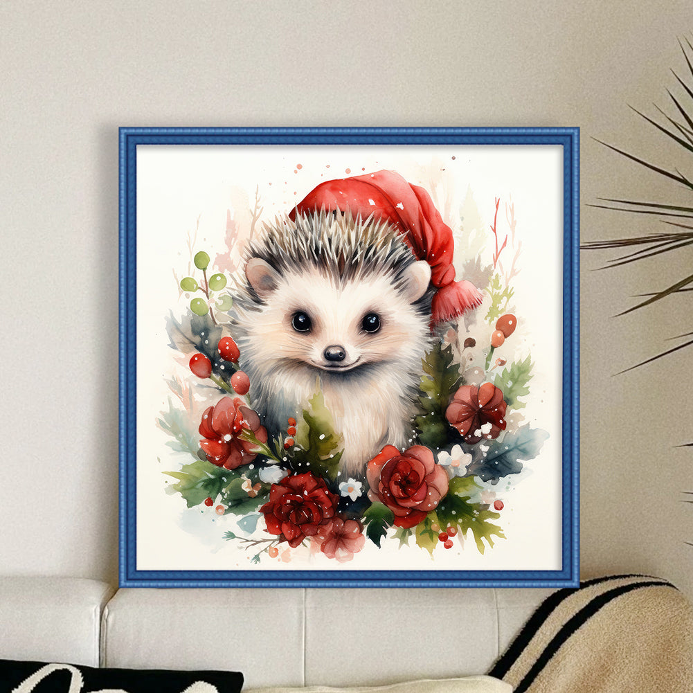 Hedgehog - 11CT Stamped Cross Stitch 40*40CM