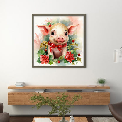 Piggy - 11CT Stamped Cross Stitch 40*40CM