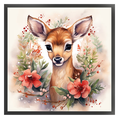 Deer - 11CT Stamped Cross Stitch 40*40CM