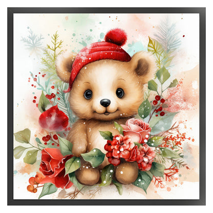 Bear - 11CT Stamped Cross Stitch 40*40CM