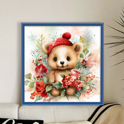 Bear - 11CT Stamped Cross Stitch 40*40CM