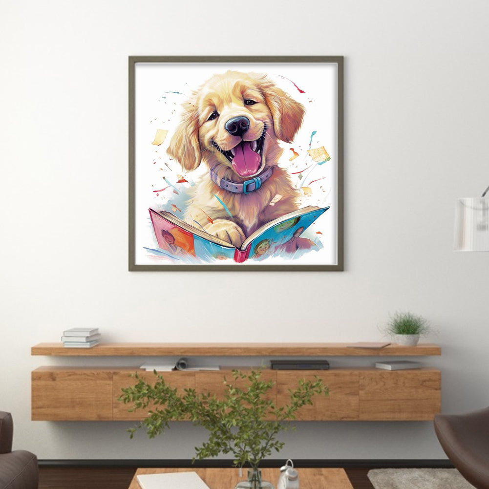 Puppy - 11CT Stamped Cross Stitch 40*40CM