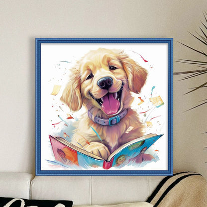 Puppy - 11CT Stamped Cross Stitch 40*40CM