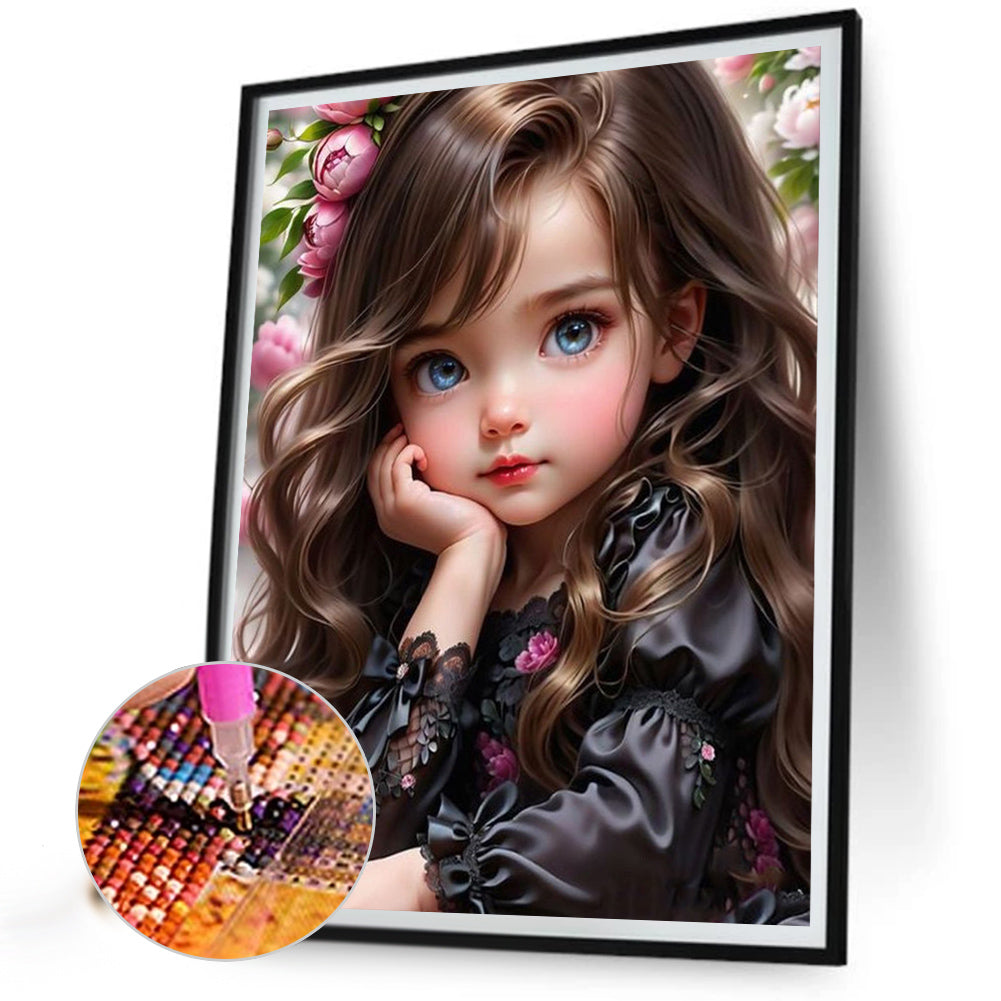 Little Girl - Full Square Drill Diamond Painting 30*40CM